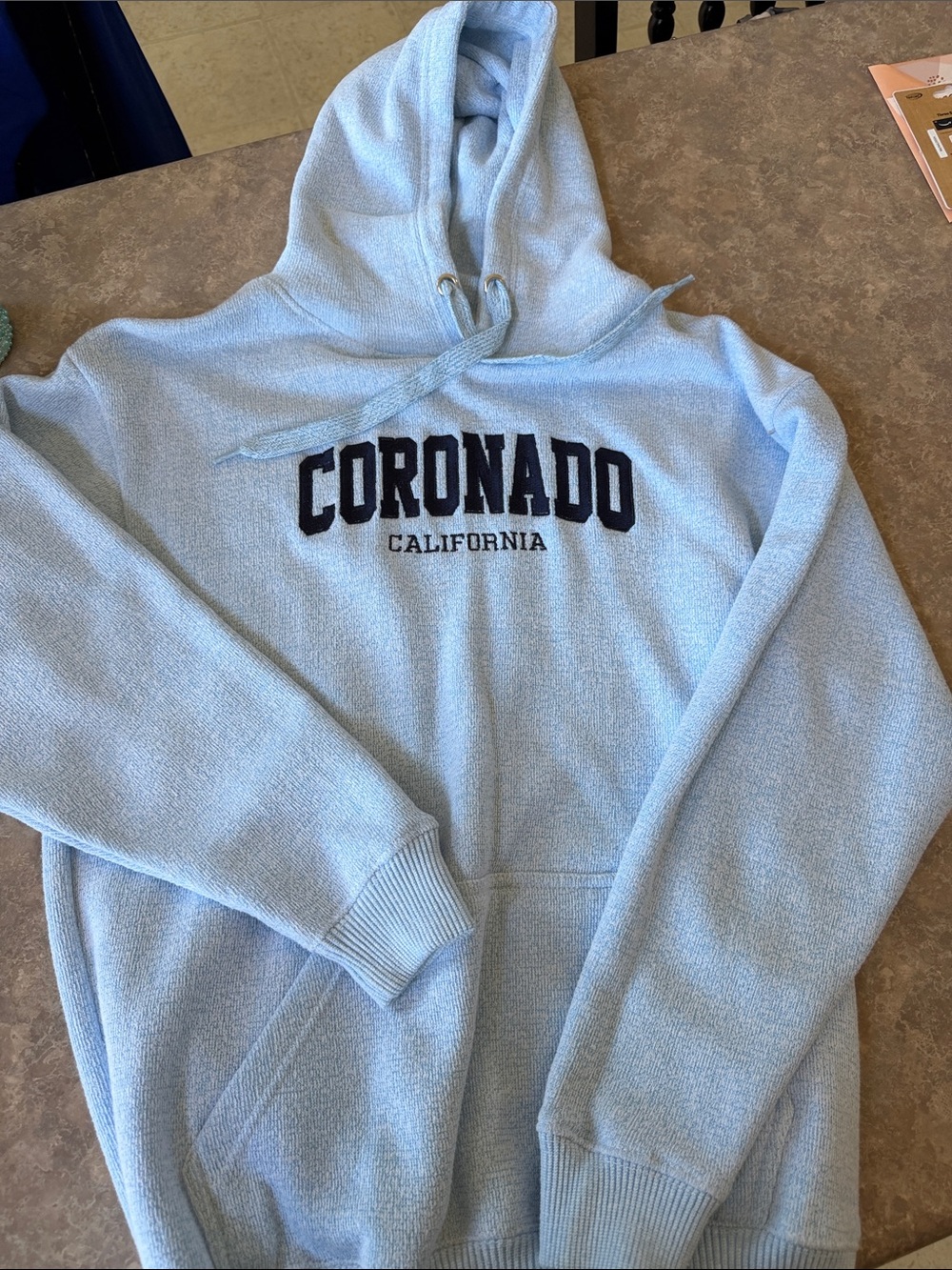 Light Blue Coronado California Hoodie
